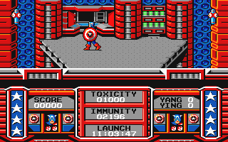 Captain America in The Doom Tube of Dr Megalomann atari screenshot