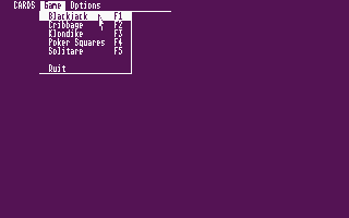 Cards atari screenshot
