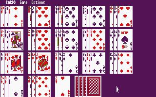 Cards atari screenshot
