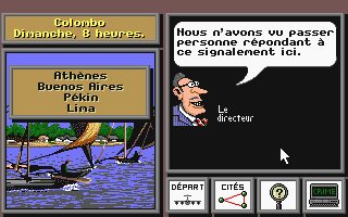 Poursuite de Carmen Sandiego (A la) atari screenshot