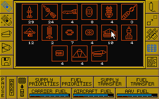 Carrier Command atari screenshot