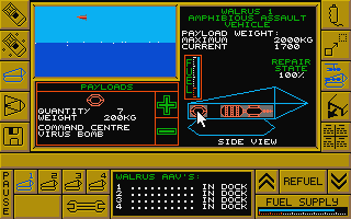 Carrier Command atari screenshot