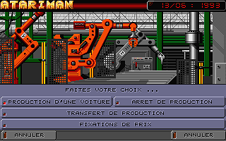 Cars atari screenshot