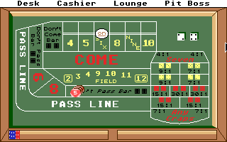 Casino Craps atari screenshot