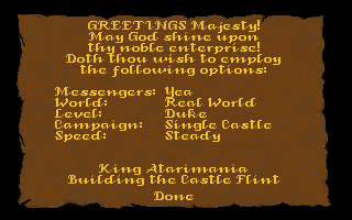 Castles atari screenshot