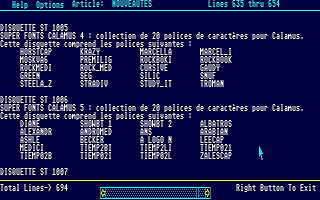 Catalogue Domaine Public IFA atari screenshot