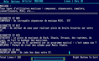 Catalogue Domaine Public IFA atari screenshot