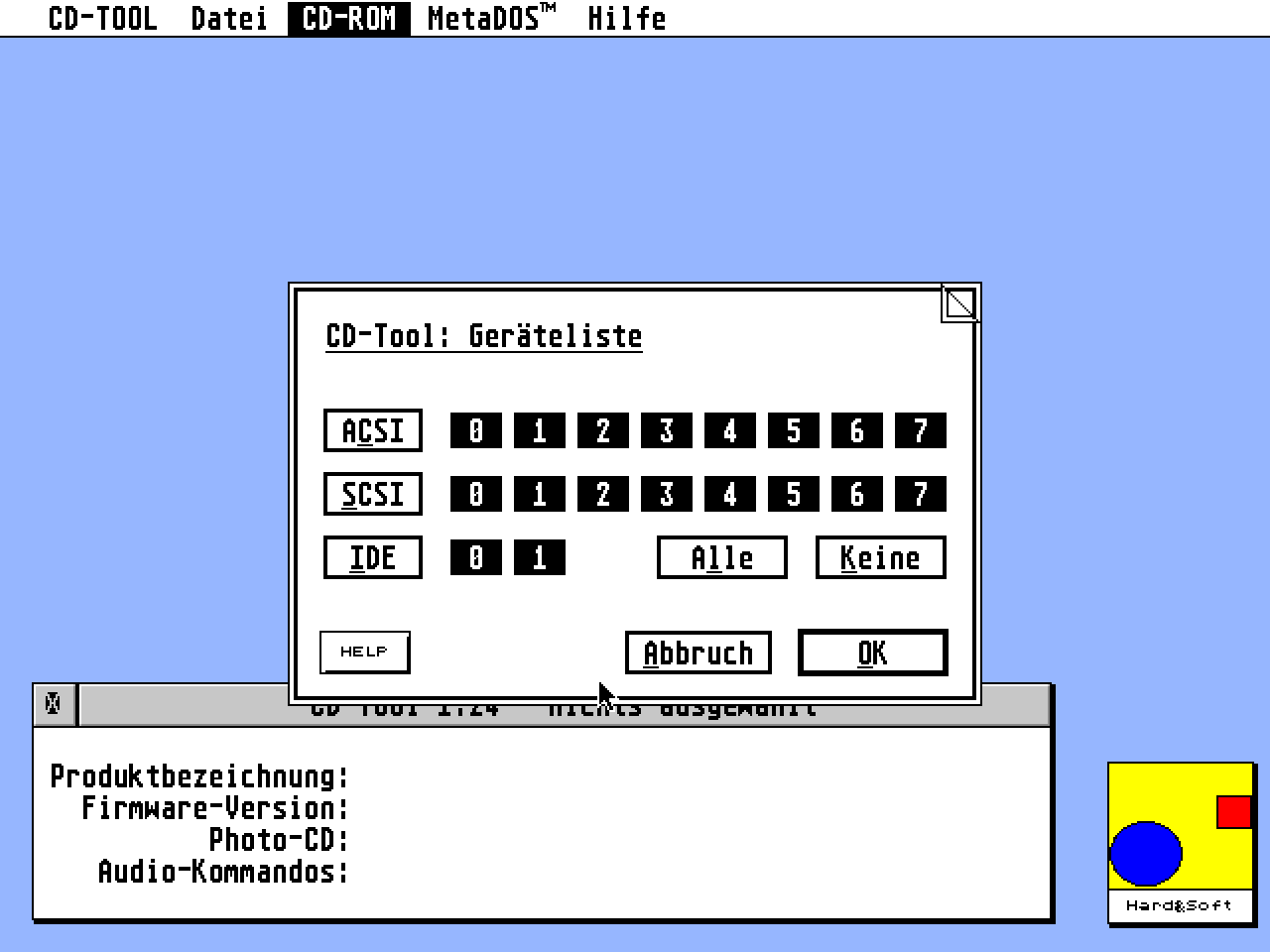 CD-Tool atari screenshot