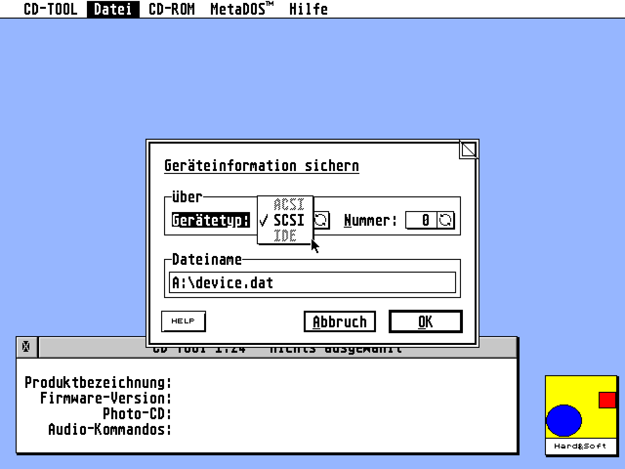 CD-Tool atari screenshot