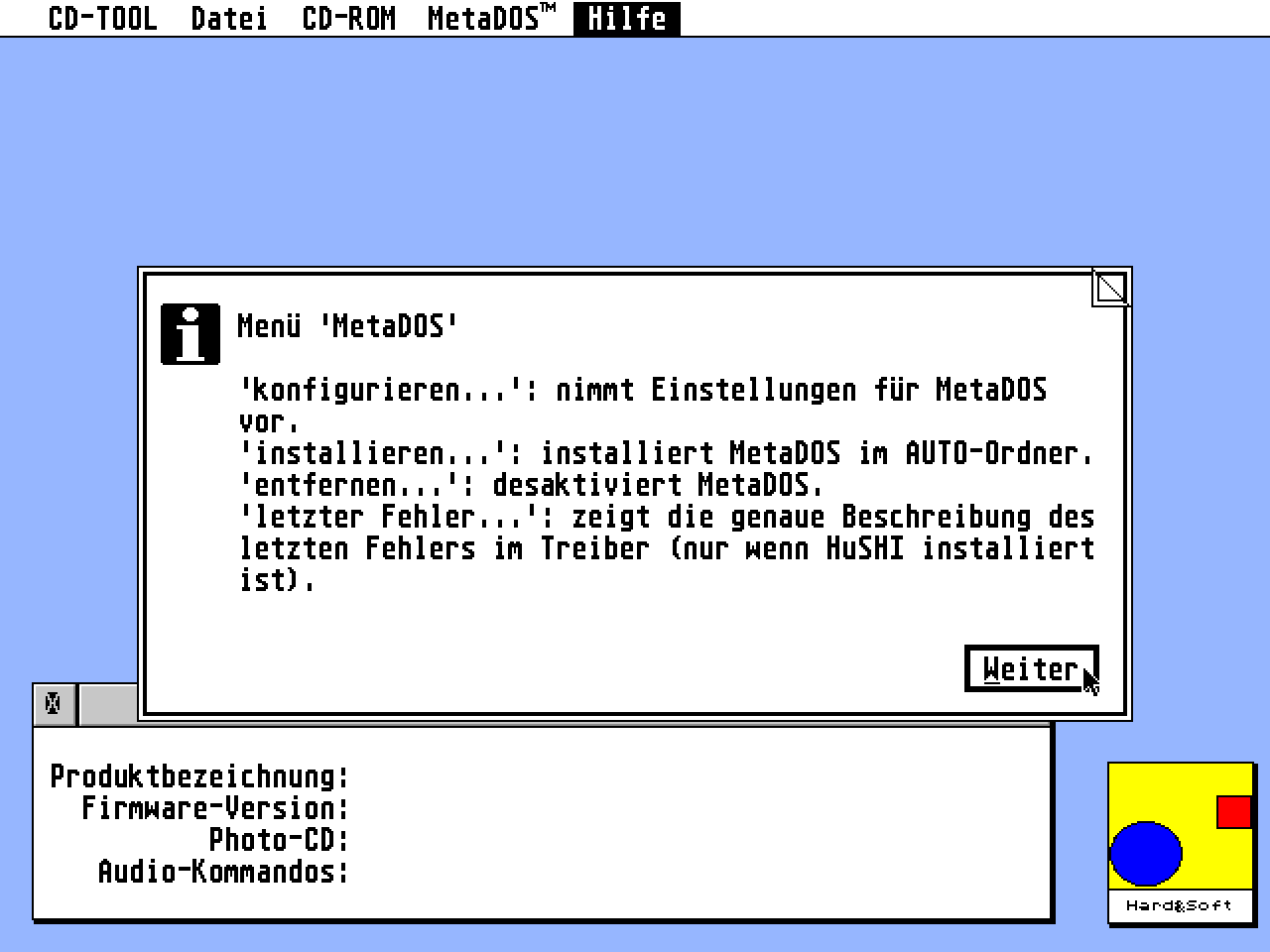 CD-Tool atari screenshot
