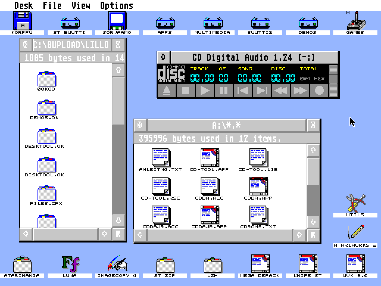 CD-Tool atari screenshot