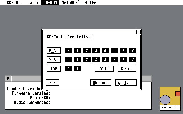 CD Tool atari screenshot