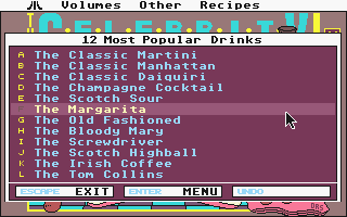 Celebrity Cookbook Vol. 1 atari screenshot