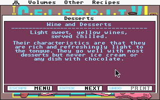 Celebrity Cookbook Vol. 1 atari screenshot