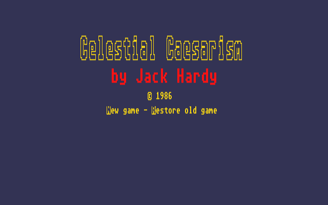 Celestial Caesarism — screenshot 1