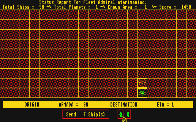 Celestial Caesars atari screenshot
