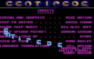 Centipede atari screenshot
