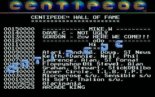 Centipede atari screenshot
