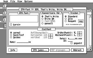 CFN to GEM Font Konverter atari screenshot