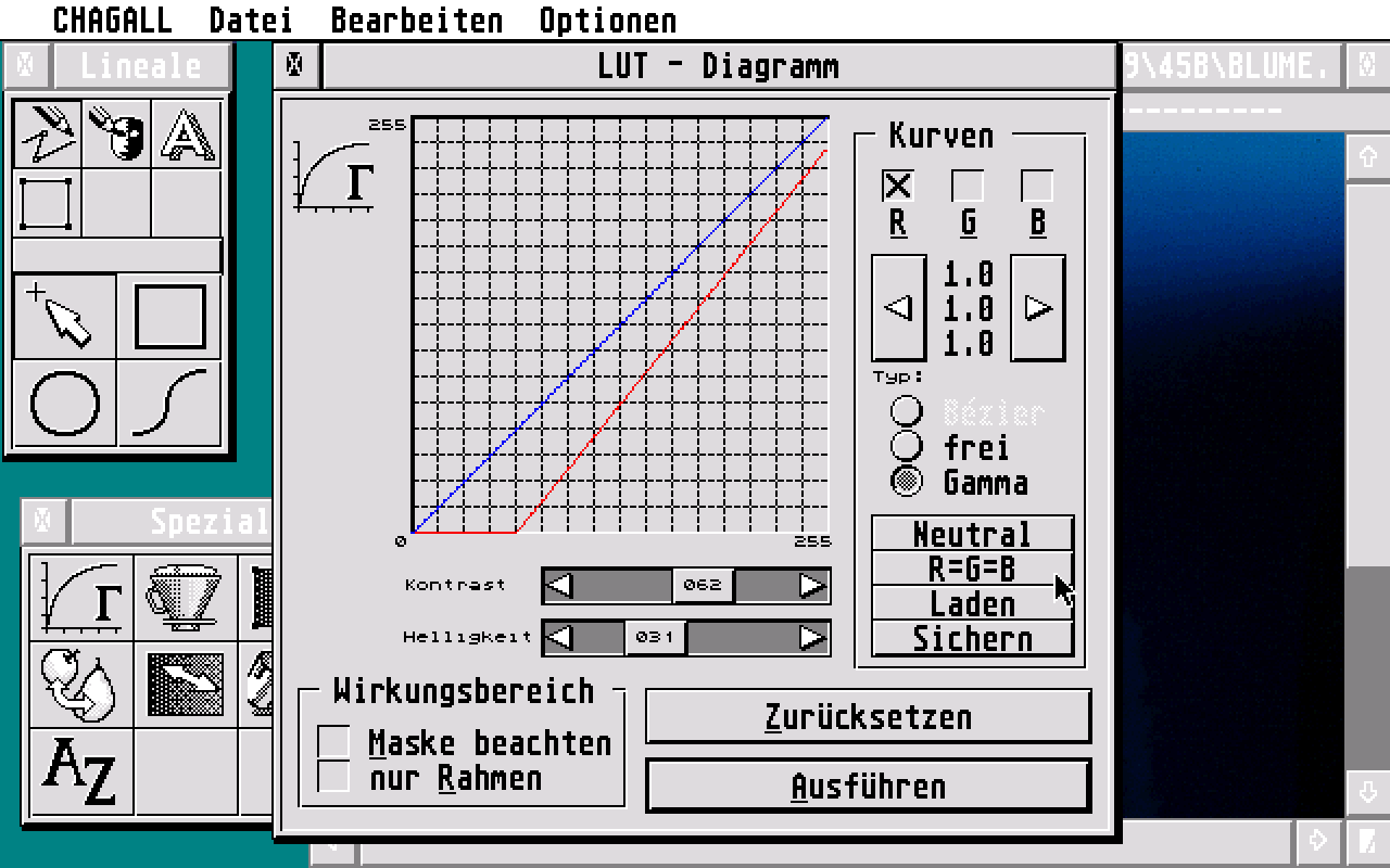 Chagall atari screenshot