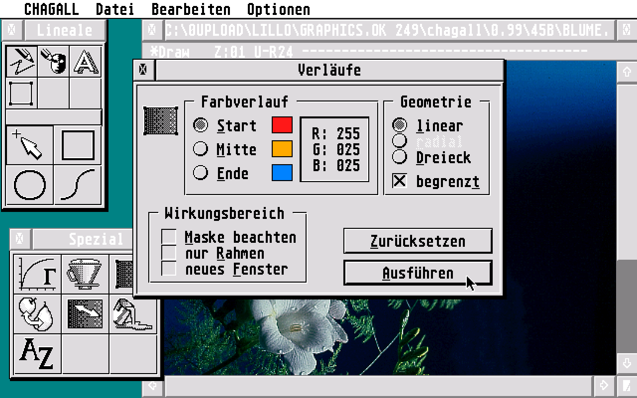 Chagall atari screenshot