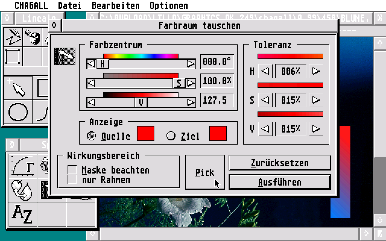 Chagall atari screenshot