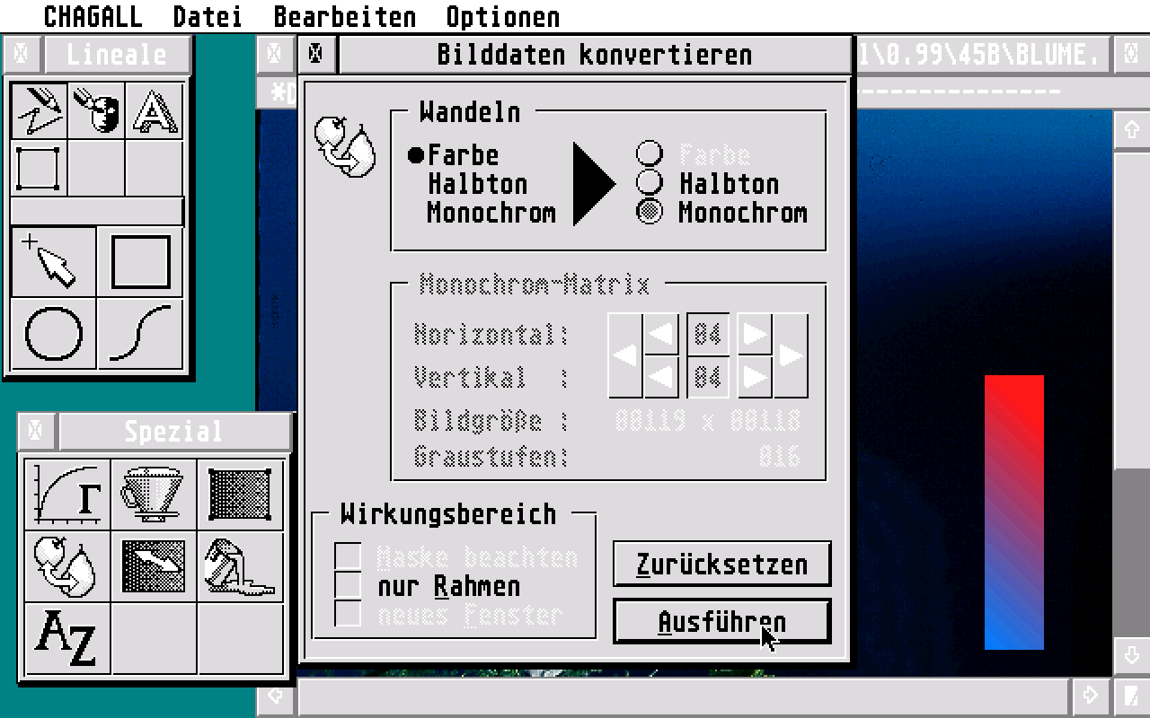 Chagall atari screenshot