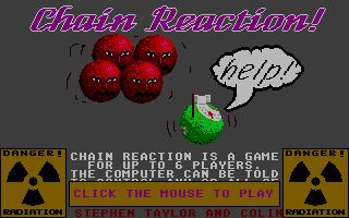Chain Reaction atari screenshot
