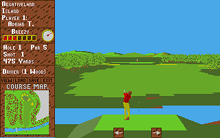 Challenge Golf atari screenshot