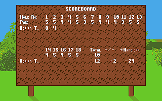 Challenge Golf atari screenshot