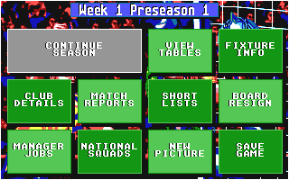 Championship Manager atari screenshot