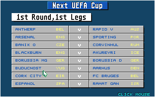 Championship Manager Italia '95 atari screenshot