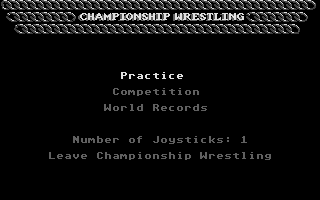 Championship Wrestling atari screenshot