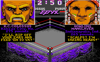 Championship Wrestling atari screenshot