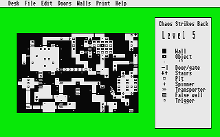 Chaos Editor (The) atari screenshot