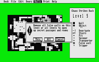 Chaos Editor (The) atari screenshot