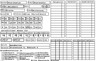 Charakter-Editor atari screenshot