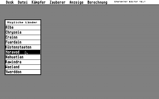 Charakter-Editor atari screenshot