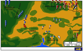 Charge of the Light Brigade atari screenshot