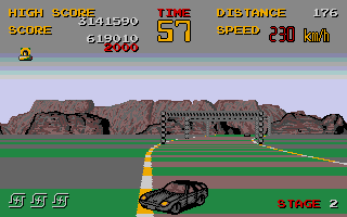 Chase HQ atari screenshot