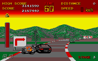 Chase HQ atari screenshot