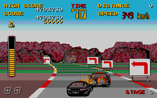 Chase HQ atari screenshot