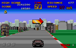 Chase HQ atari screenshot