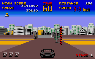 Chase HQ atari screenshot