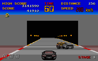 Chase HQ atari screenshot