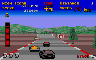 Chase HQ atari screenshot