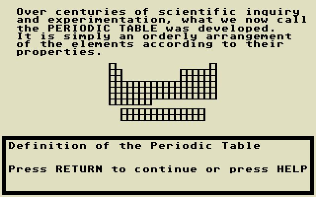 Chemistry Volume 2 atari screenshot