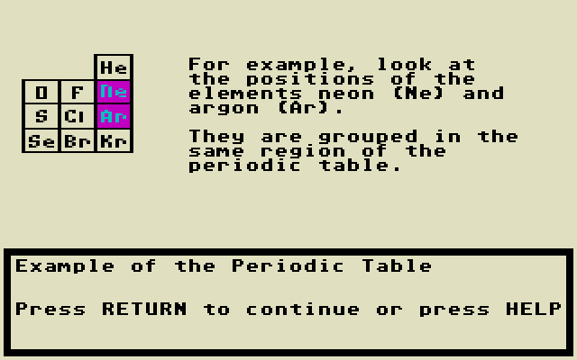 Chemistry Volume 2 atari screenshot