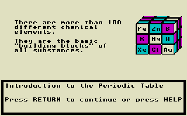 Chemistry Volume 2 atari screenshot
