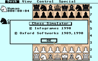 Chess Simulator atari screenshot
